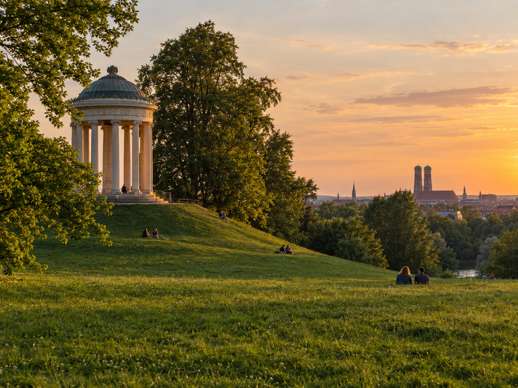 Englischer Garten München: Monopteros, Chinesischer Turm, Eisbach und Regeln