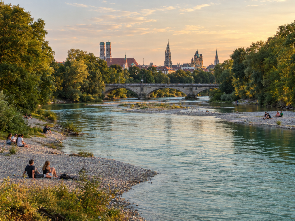 Isar München: Isarauen, Eisbach, Badestellen und Spaziergänge