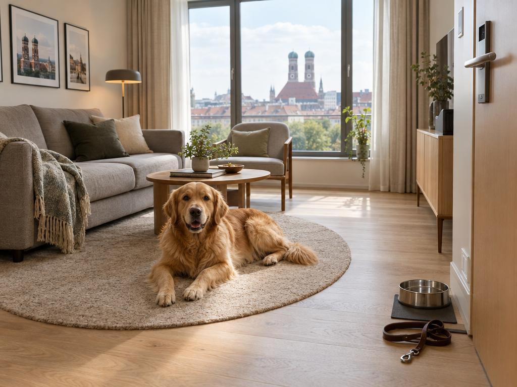Hund im Apartment – hundefreundliche Unterkunft in München